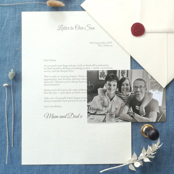 A Letter To Our Son/Daughter When They Leave For University