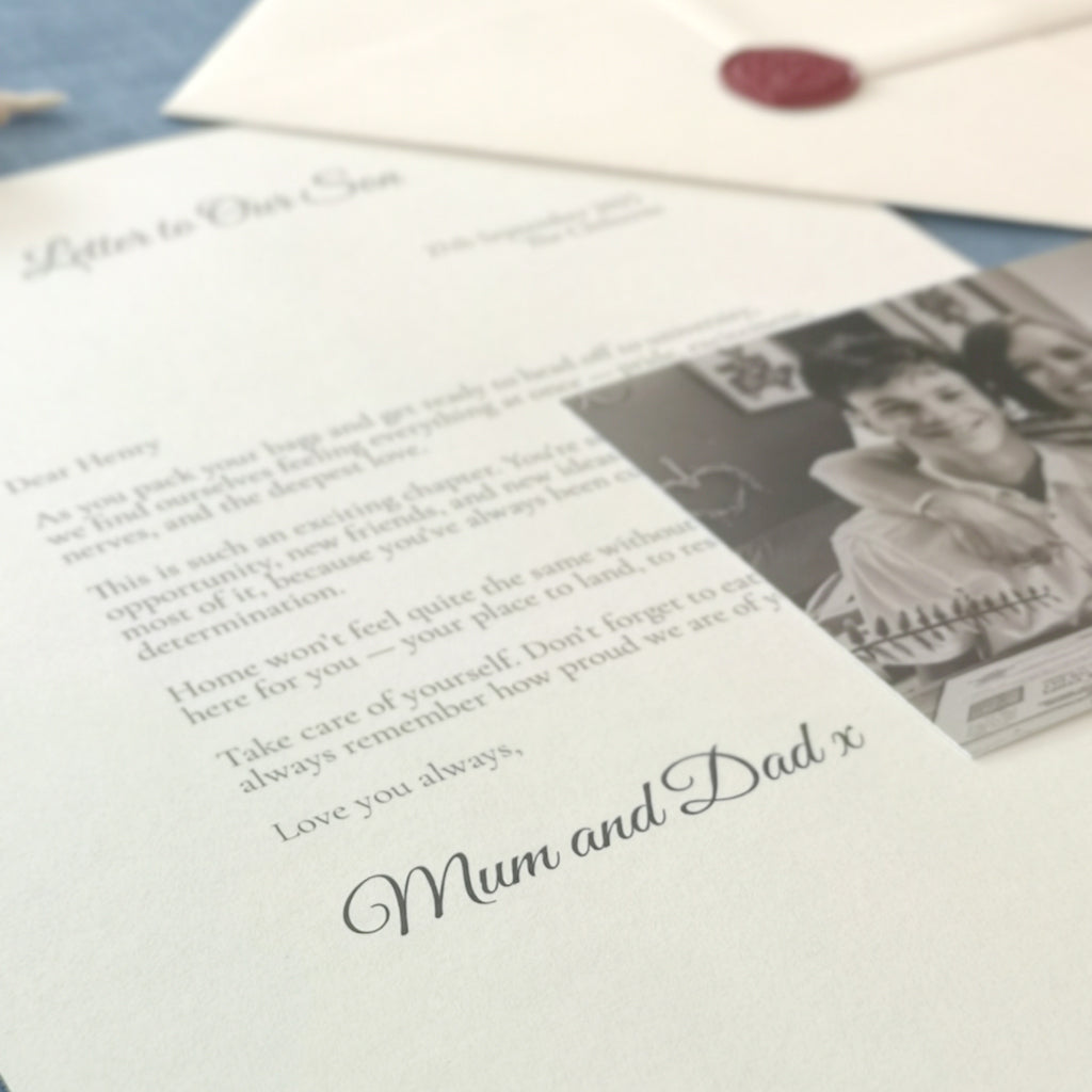 A Letter To Our Son/Daughter When They Leave For University