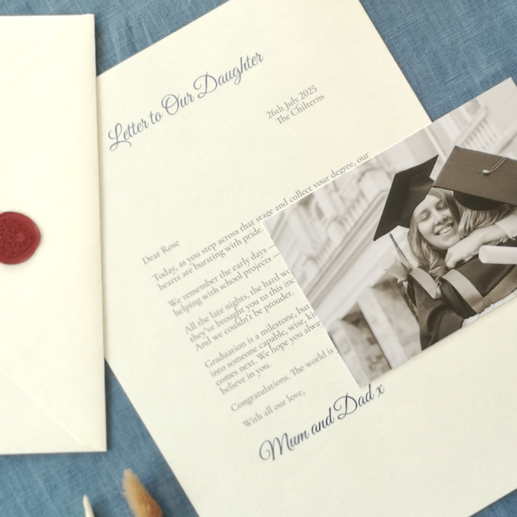 A Letter To Our Son/Daughter On Their Graduation