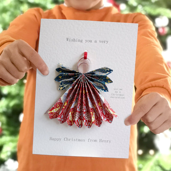 Happy Christmas Paper Decoration Card