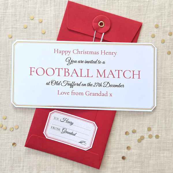 Personalised Christmas Gift Voucher For A Teenage Boy