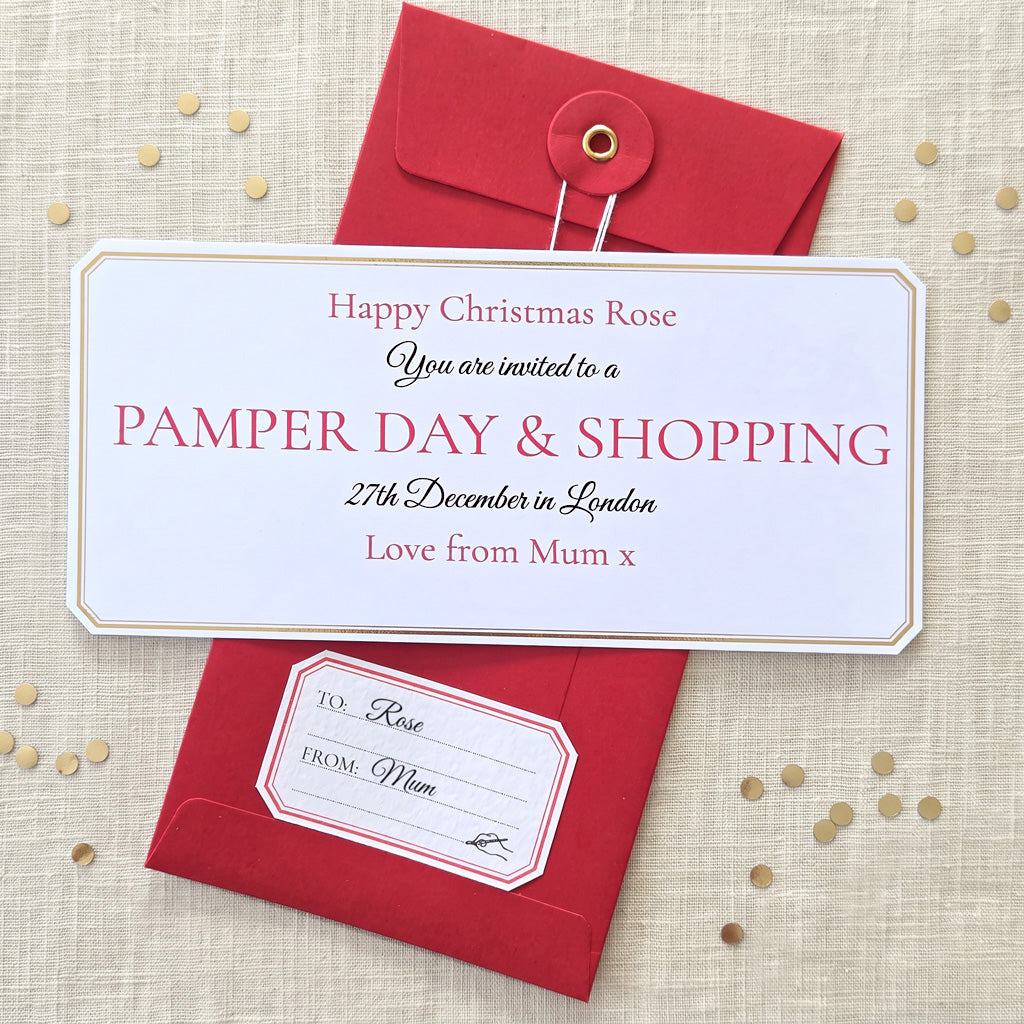 Personalised Christmas Gift Voucher For A Teenage Girl