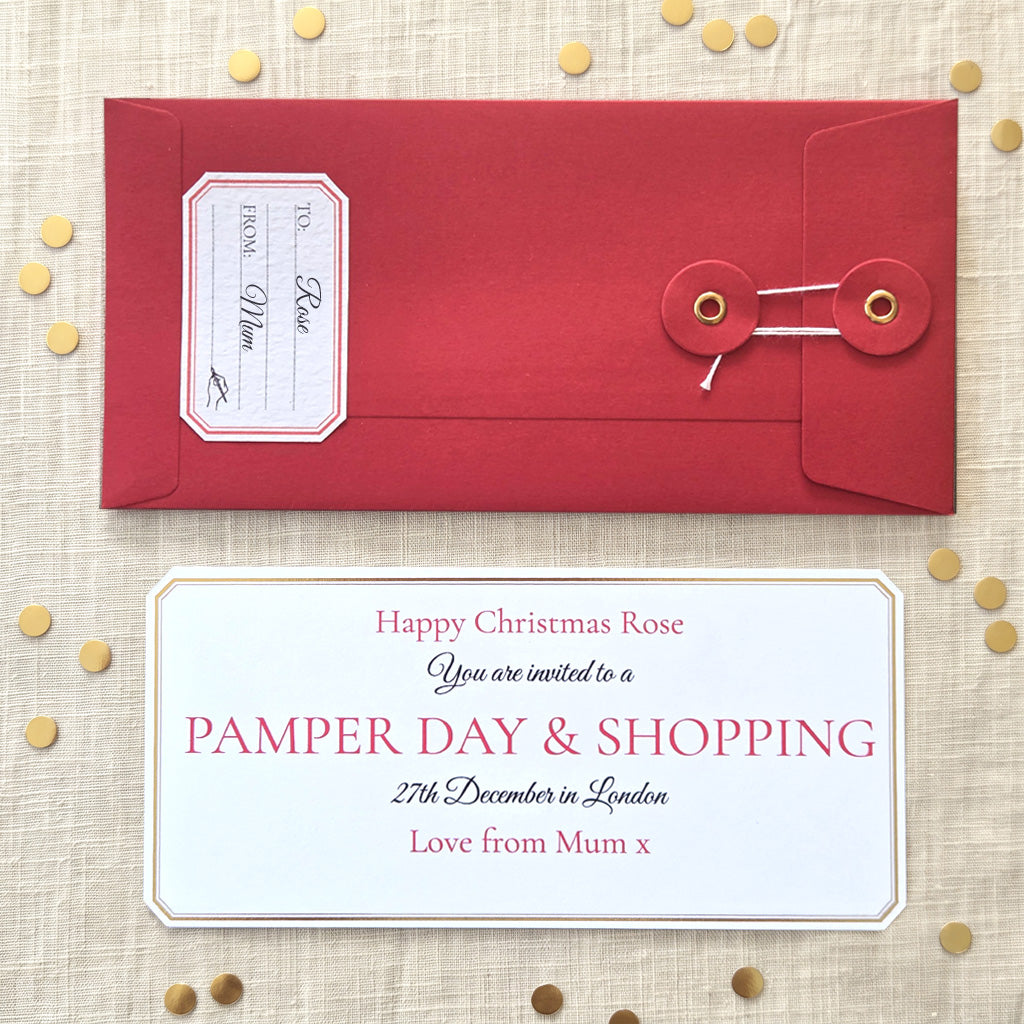 Personalised Christmas Gift Voucher For A Teenage Girl