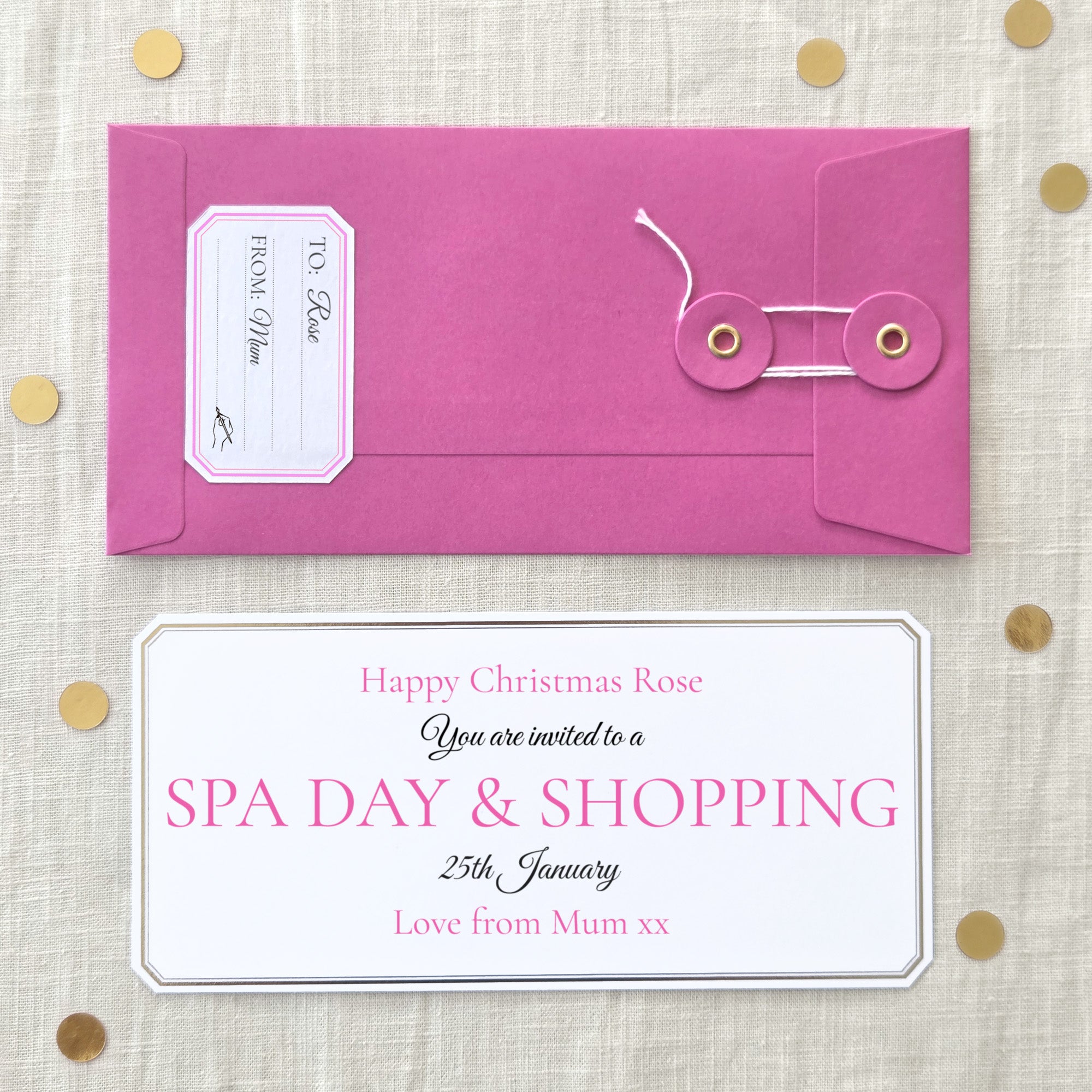 Personalised Christmas Gift Voucher For A Teenage Girl