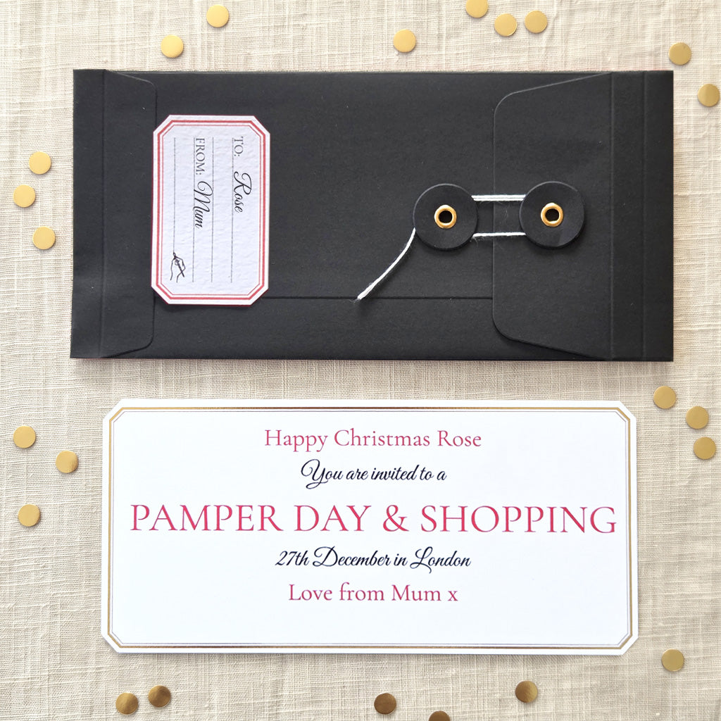 Personalised Christmas Gift Voucher For A Teenage Girl