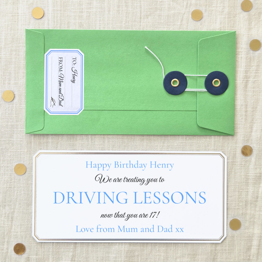 Personalised Gift Voucher For A Teenage Boy