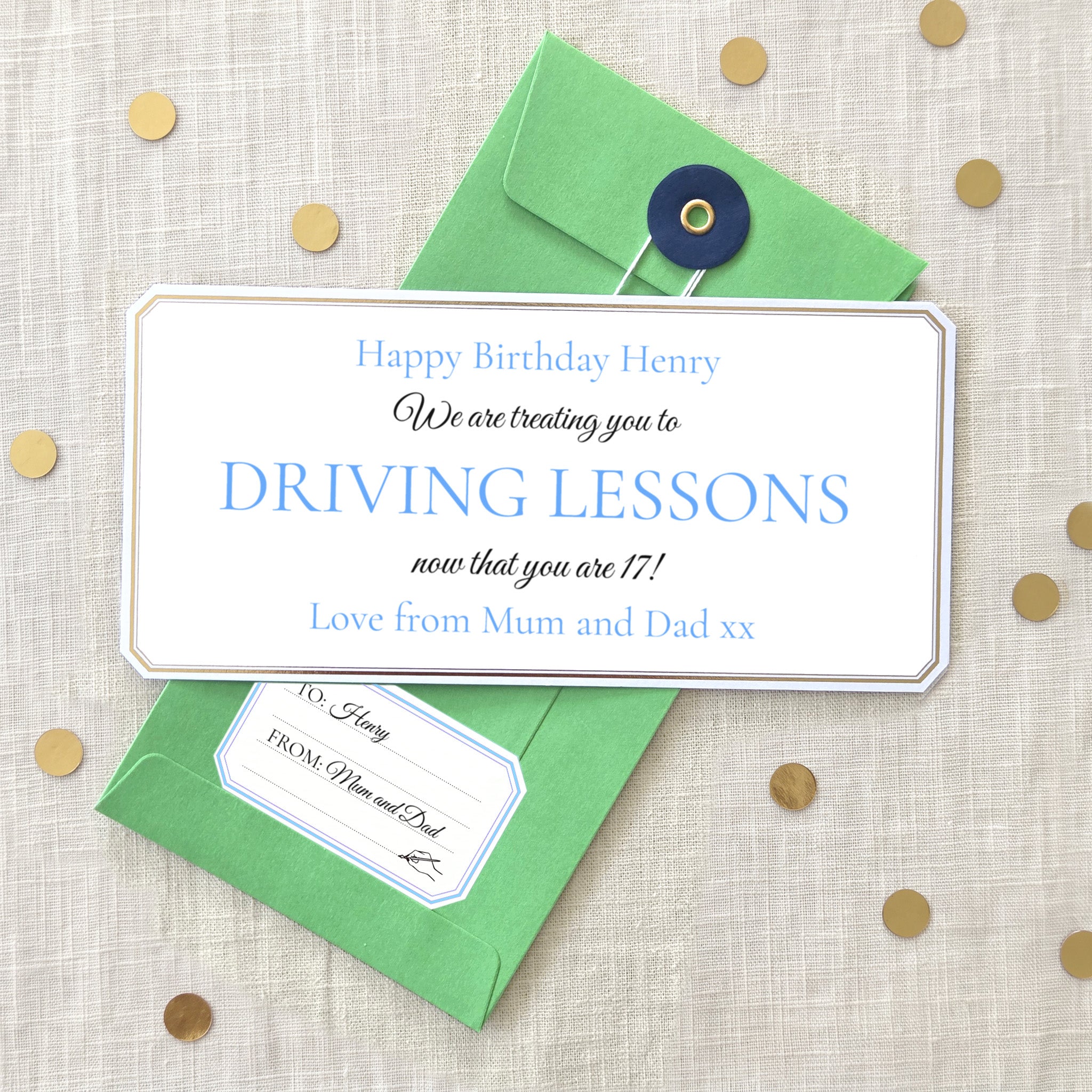 Personalised Gift Voucher For A Teenage Boy