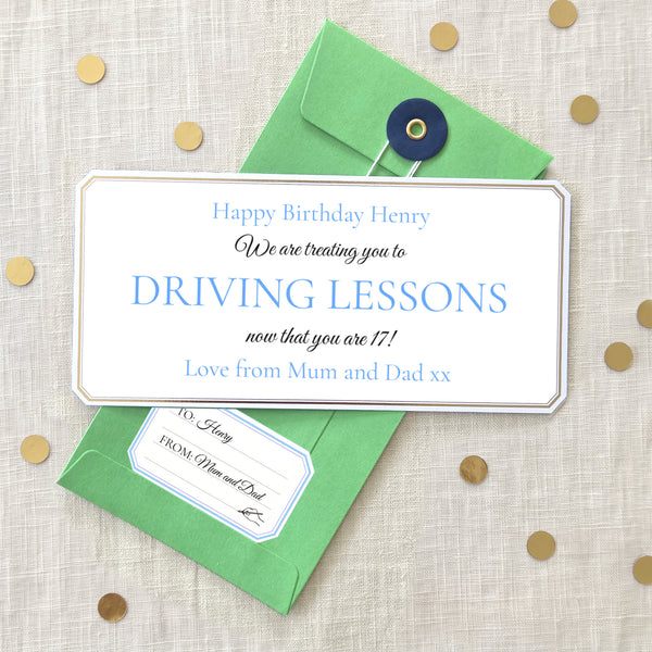 Personalised Gift Voucher For A Teenage Boy