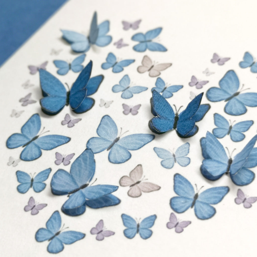 Sympathy Card With Paper Butterfly Heart Card