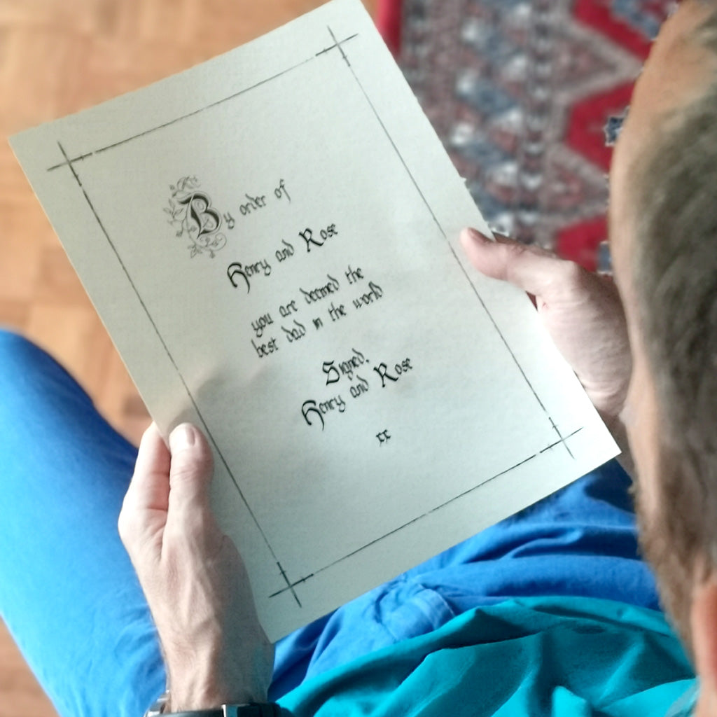 Traitors Style Father's day letter