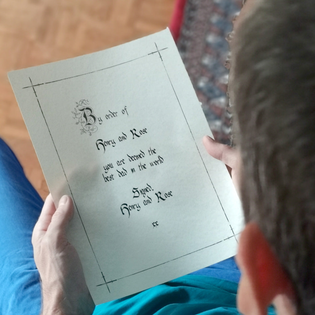 Traitors Style Father's day letter