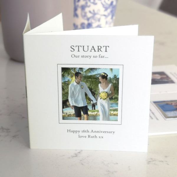 Anniversary Story Of Us Memory Keepsake Card