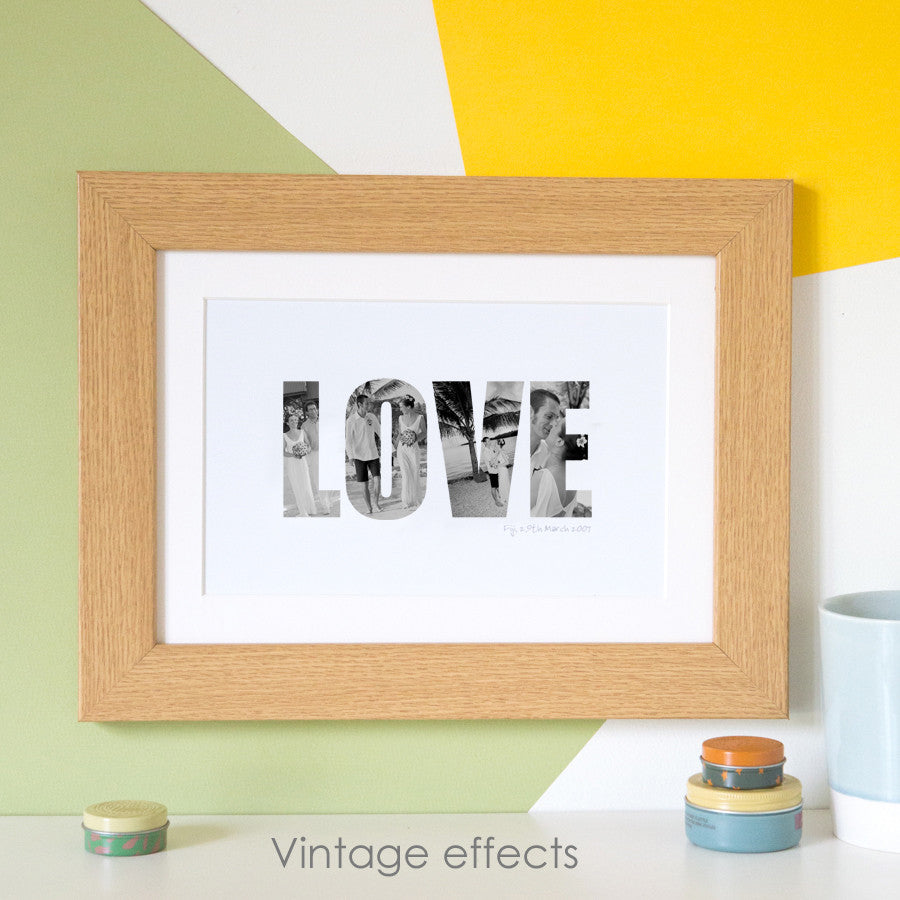 Personalised Love Photo Gift Print