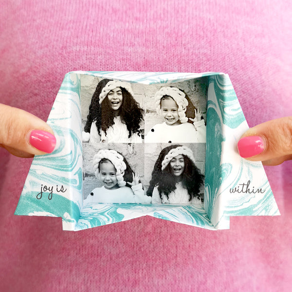 Personalised Origami Christmas Tree Photo Keepsake