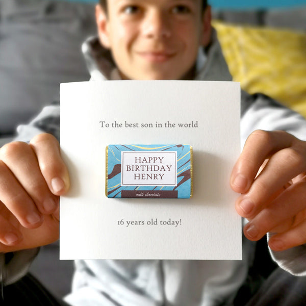 Personalised 16th Birthday Chocolate Card