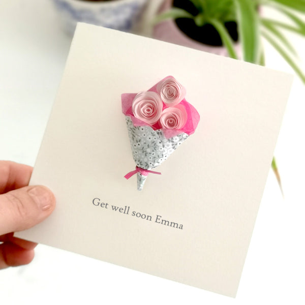 Personalised Get Well Soon Card