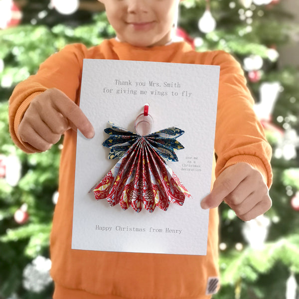 Teacher Christmas Decoration Thank You Card