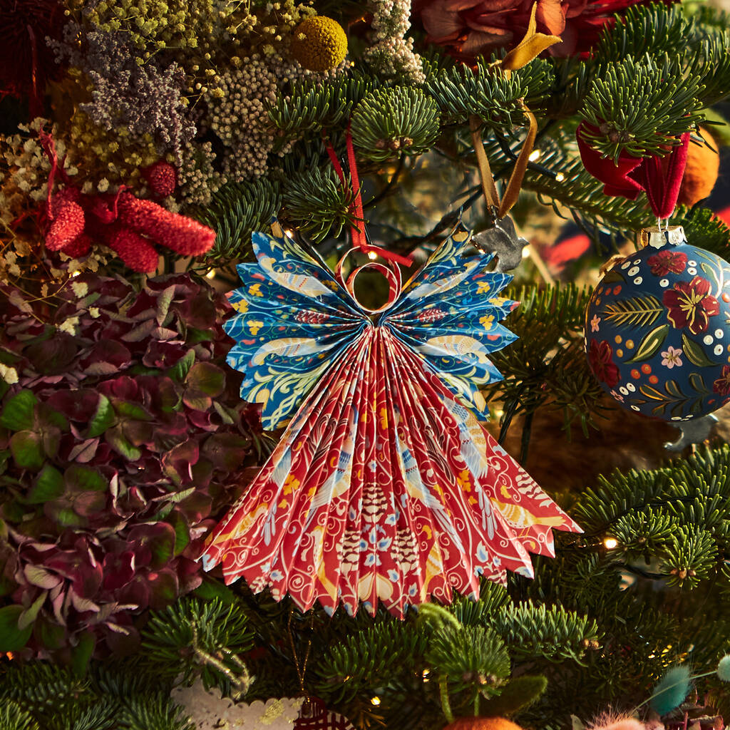 Handmade Paper Angel Christmas Tree Decoration